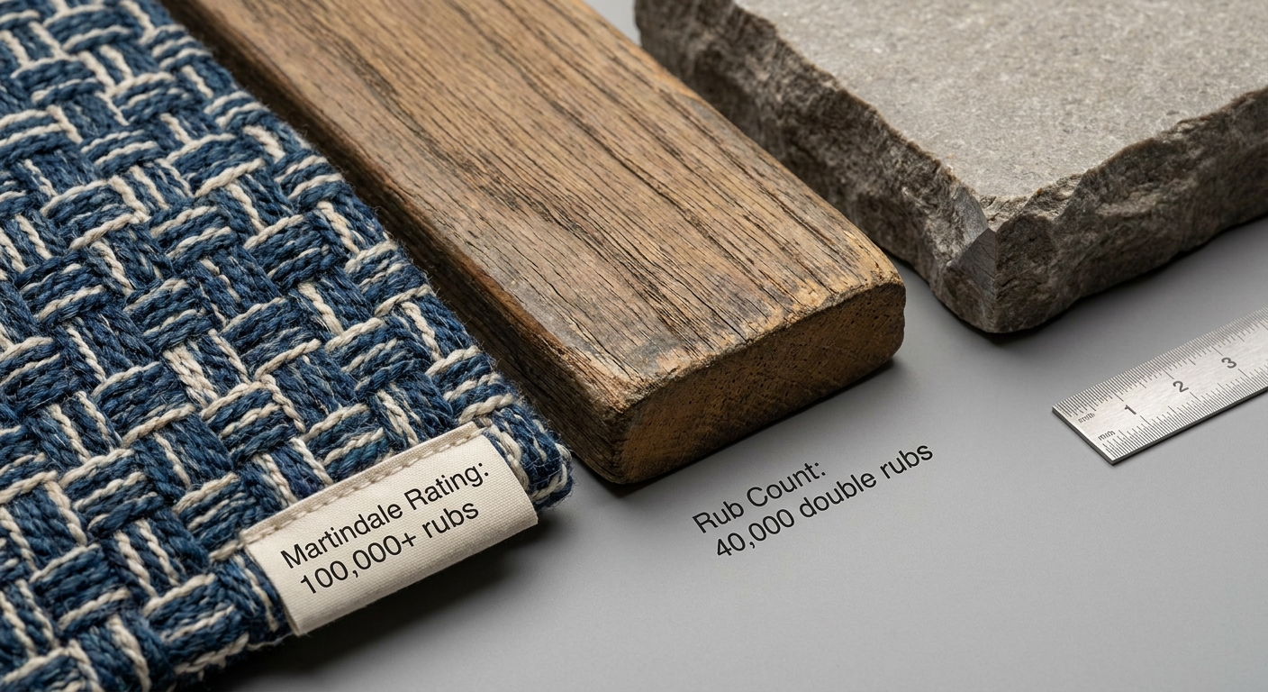 Why rub count and Martindale ratings matter for luxury upholstery fabrics