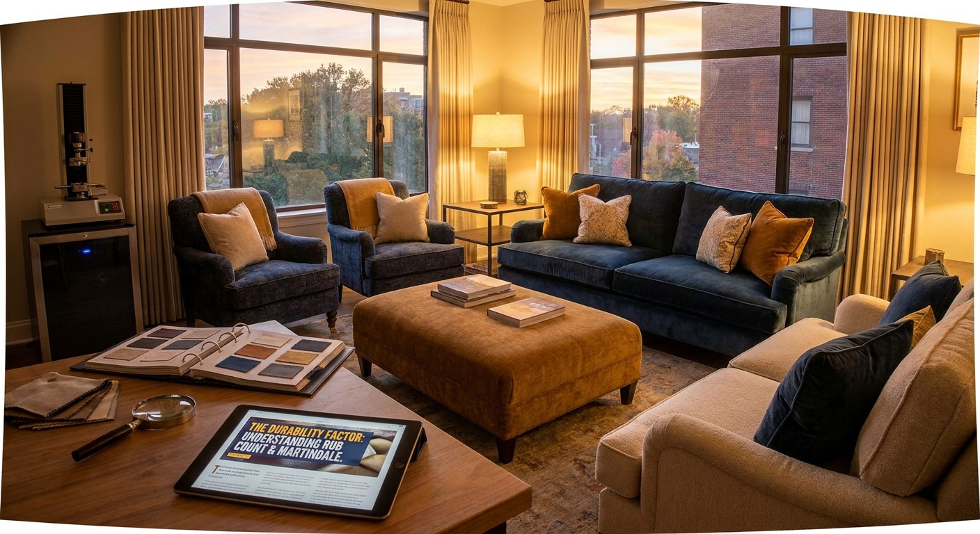 Why rub count and Martindale ratings matter for luxury upholstery fabrics