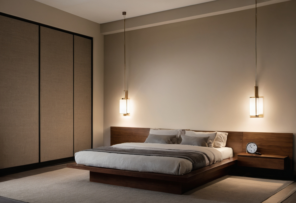 Bedroom storage and decorative accessories should wait until the room proves it needs them shown in a luxury residential interior